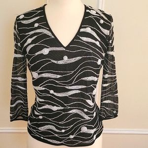 Escada beaded blouse